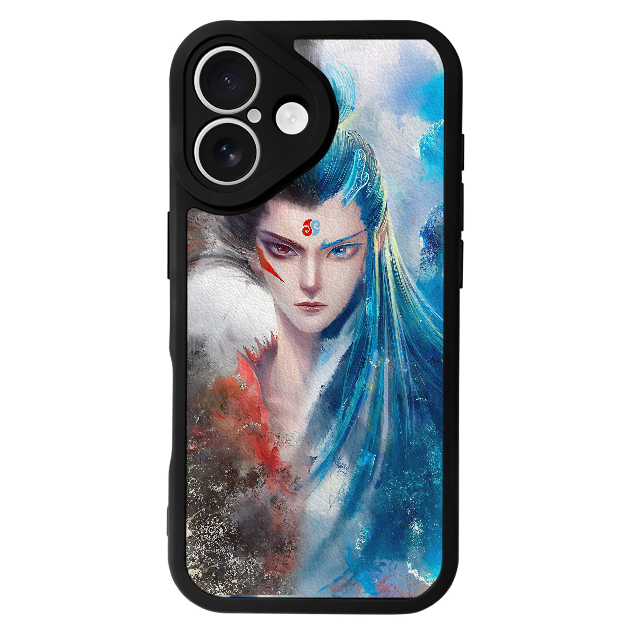（画像用） Ne Zha 2 ナタ 魔童の大暴れ 【iPhone 16シリーズ対応】シリコンスマホケース（レザー調） 材質：シリコン